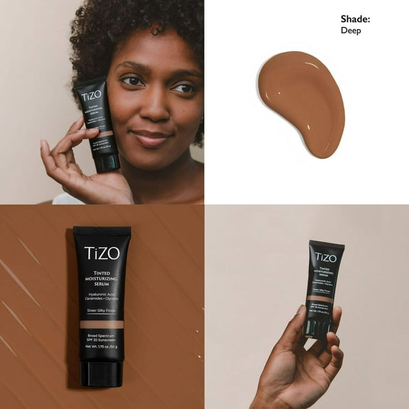 TIZO Tinted Moisturizing Serum Deep SPF 30 1.75 oz