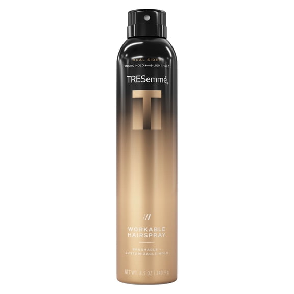 TRESemm Workable Hairspray for Brushable + Customizable Hold, A-LIST Collection Developed Safe for All Hair Types, 8.5 oz