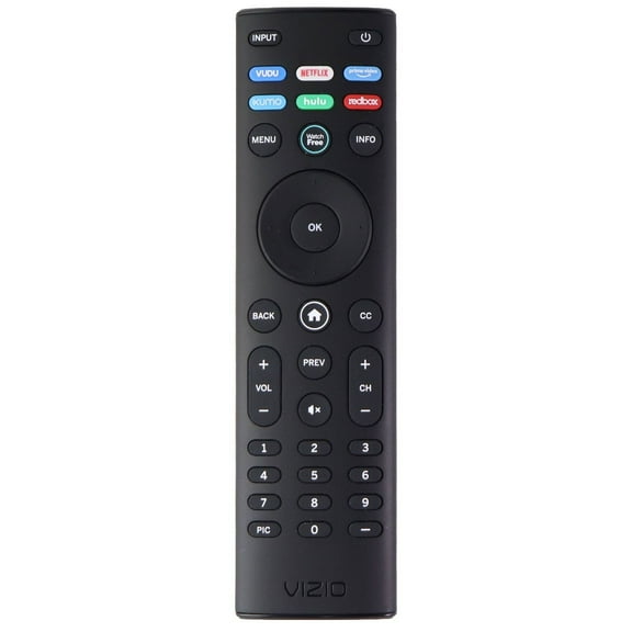 Vizio Remote (XRT140) with Vudu / Netflix / Prime / Xumo / Hulu / RedBox - Black (Used)