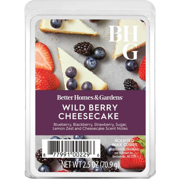 Wild Berries & Cheesecake Scented Wax Melts, Better Homes & Gardens, 2.5 oz