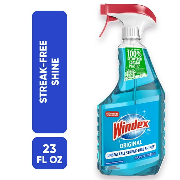 Windex Glass,Window, and MirrorCleaner, Original Blue, Spray Bottle, 23 fl oz