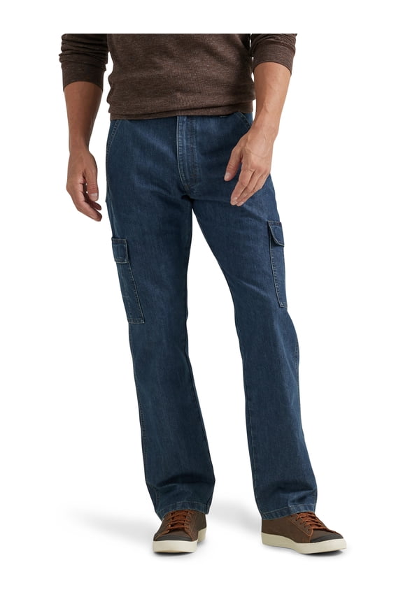 Men's and Big Men's Relaxed Fit Wide Leg Cargo Jean