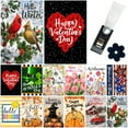 thumbnail image 1 of Yileqi Seasonal Garden Flag Set of 12 Double Sided 12x18 Inch, Small Yard Flags for the Entire Year, Holiday Garden Flag Set for Outside Decor, with Free Anti-Wind Clip and Stopper, 1 of 7