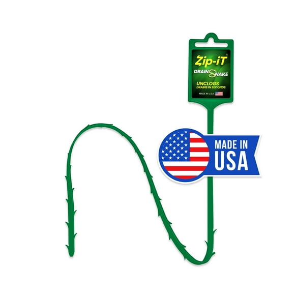 ZIP IT BARBED DRAIN CL0G REMOVER, 1-PK Plastic Drain Stick Hair Clog Remover