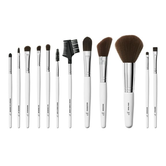 e.l.f. Professional Makeup Brush Kit, Set of 12