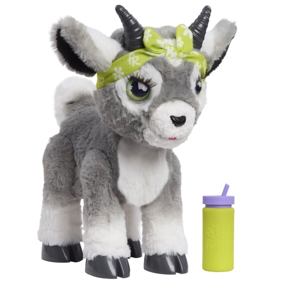 furReal Daisy the Yoga Goat Interactive Toy, 11-inch Realistic Plush